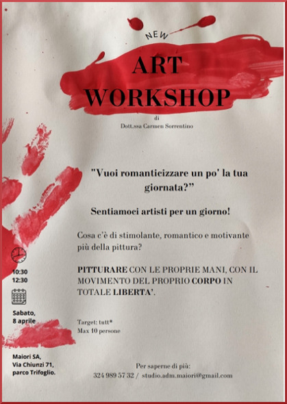 appuntamenti d'arte presso lo studio di maiori via chiunzi