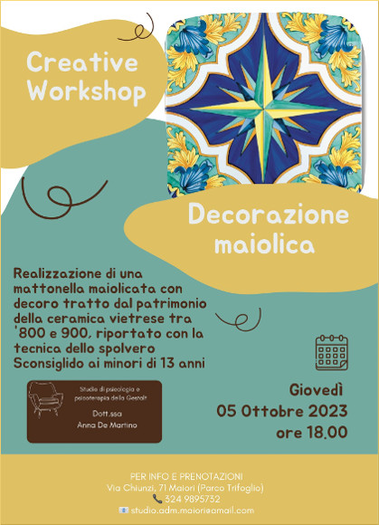 decorazione maiolica